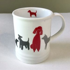 Fringe Studio Dog Silhouettes Mug Cup Various Breeds White Red Gray Black